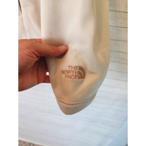 The North Face Rosie Sherpa Pullover Jacket in Mauve/Cream, sz XL - Picture 13 of 16